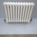 Painted white 3 pillar radiator.14618497649313